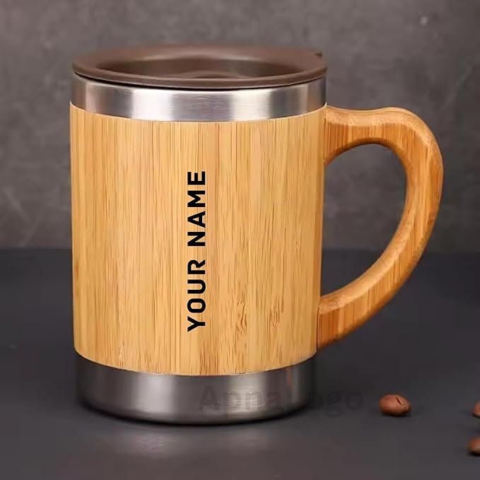 Bamboo Coffee Mug with Lid