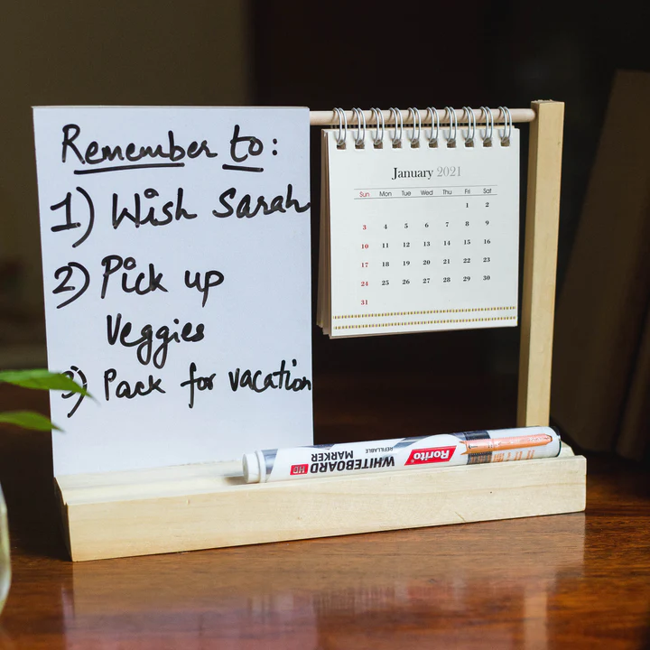 Desk Calendar with Whiteboard