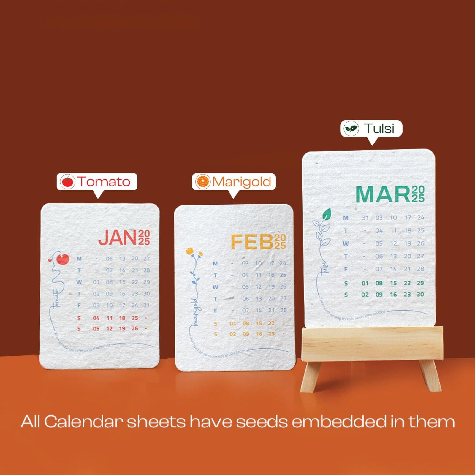 Calendar with Plantable Seed Paper - Image 2